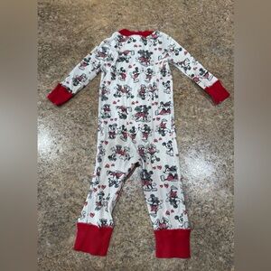 Disney by Hanna Andersson Mickey & Minnie Zip Sleeper Pajamas – 12–18 Months